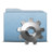 Folder Blue Gear Icon